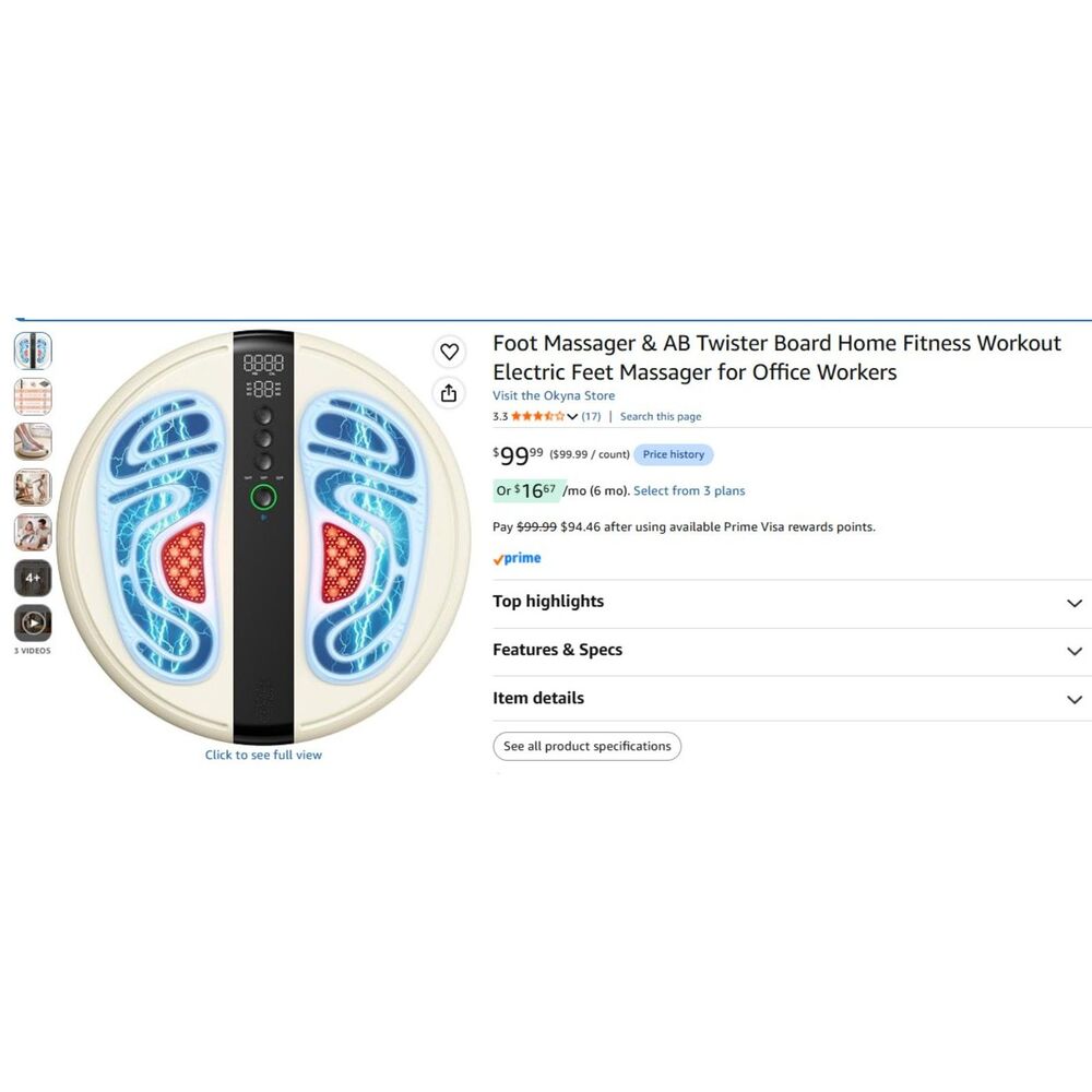 Foot Massager & AB Twister Board